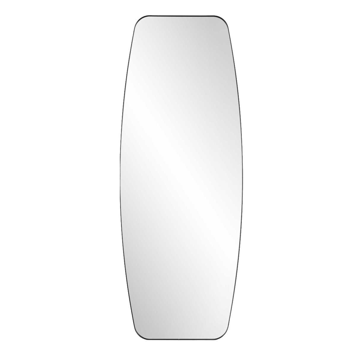 Caspian Curved Full Length Mirror in Black by Uttermost