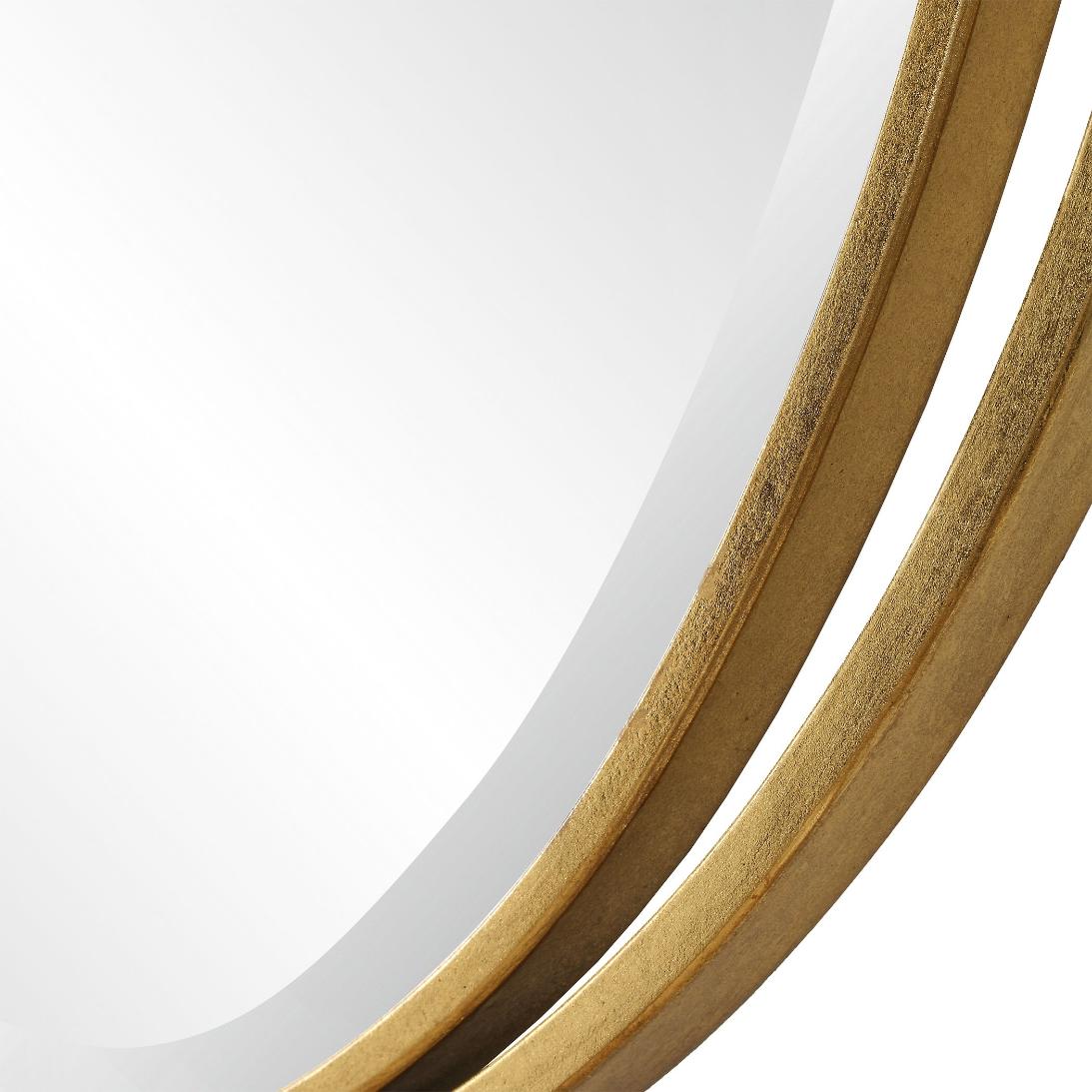 Rhodes Gold Oval Mirror by Uttermost