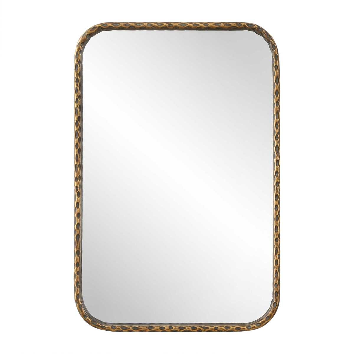 A Little Knotty Rectangular Mirror in Bronze by Uttermost