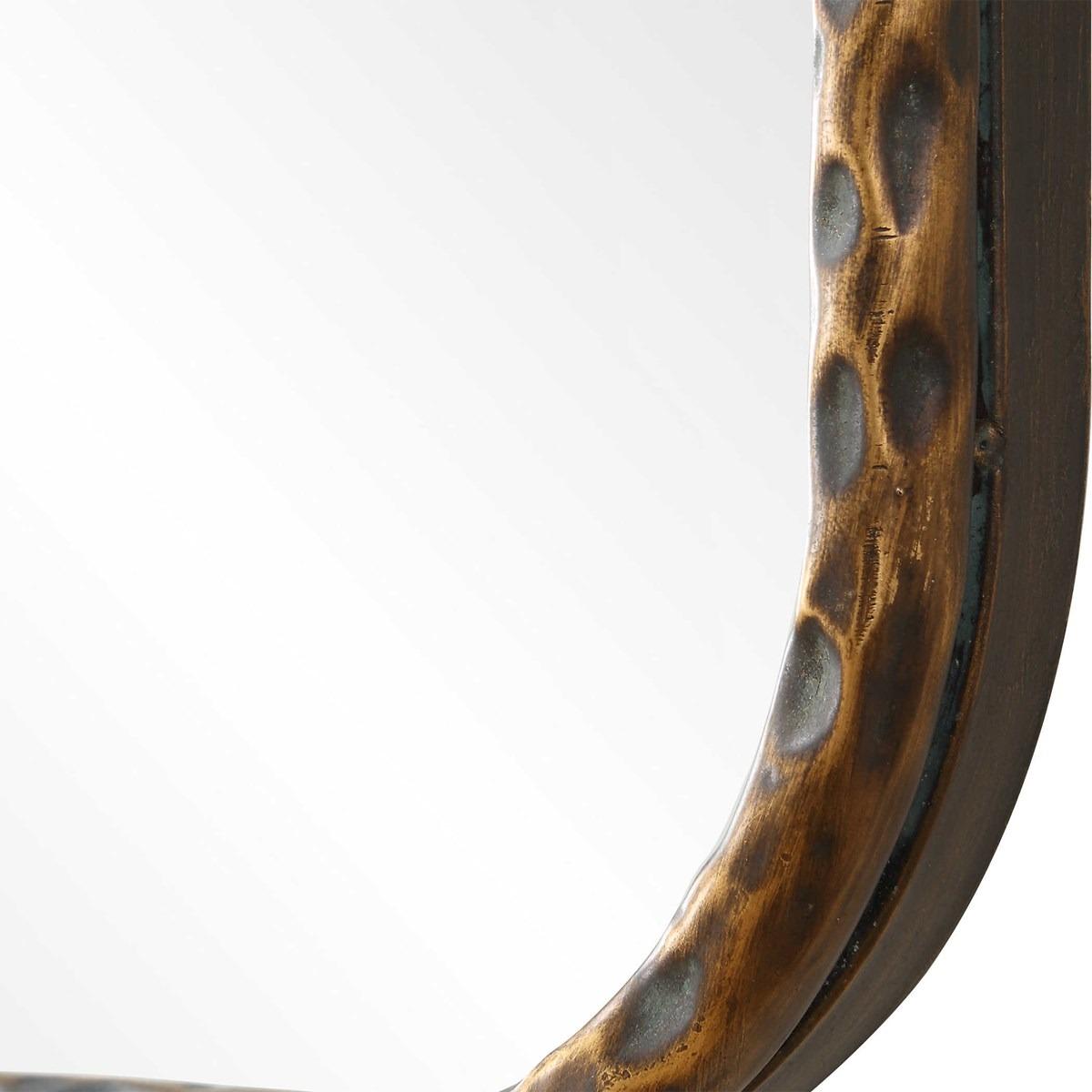 A Little Knotty Rectangular Mirror in Bronze by Uttermost