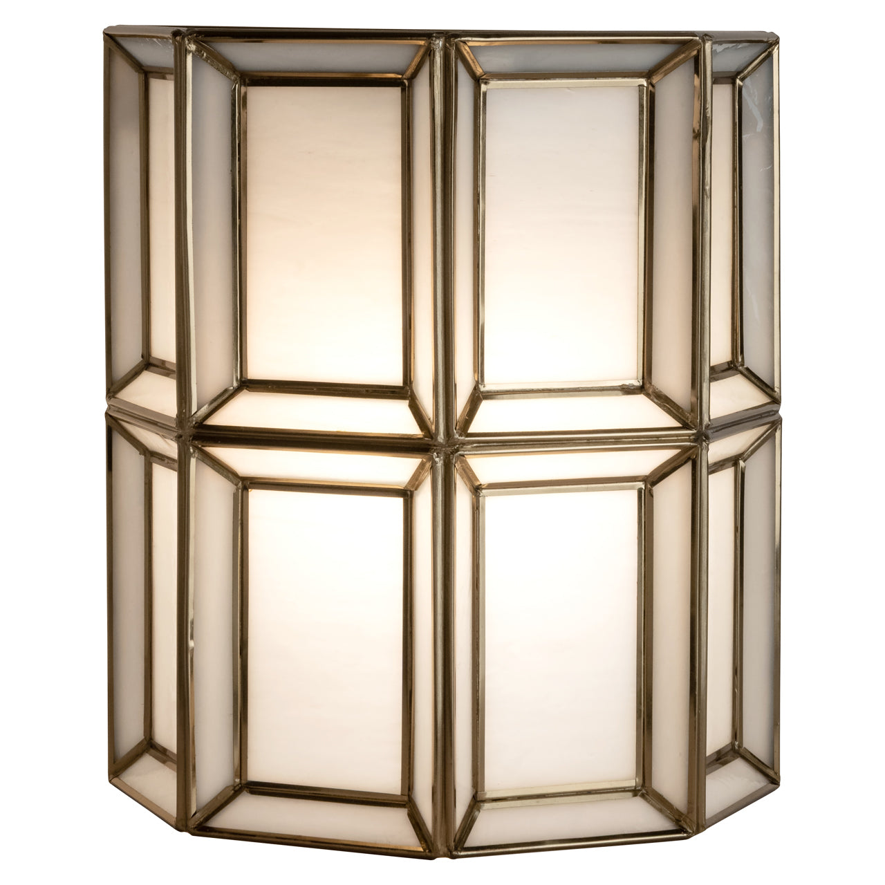 Amara Antique Brass & Glass Wall Light by Richmond Interiors