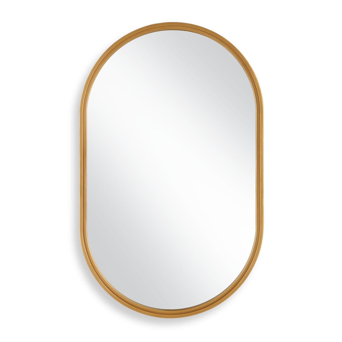 Brushed Gold Pill Mirror Keiichi