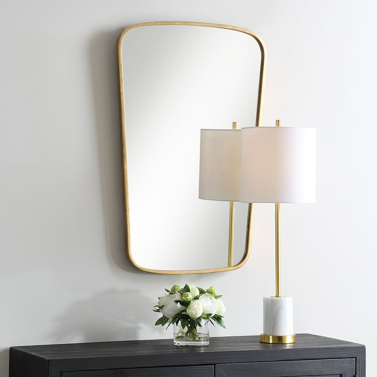 Aura Gold Leaf Mirror by Keiichi