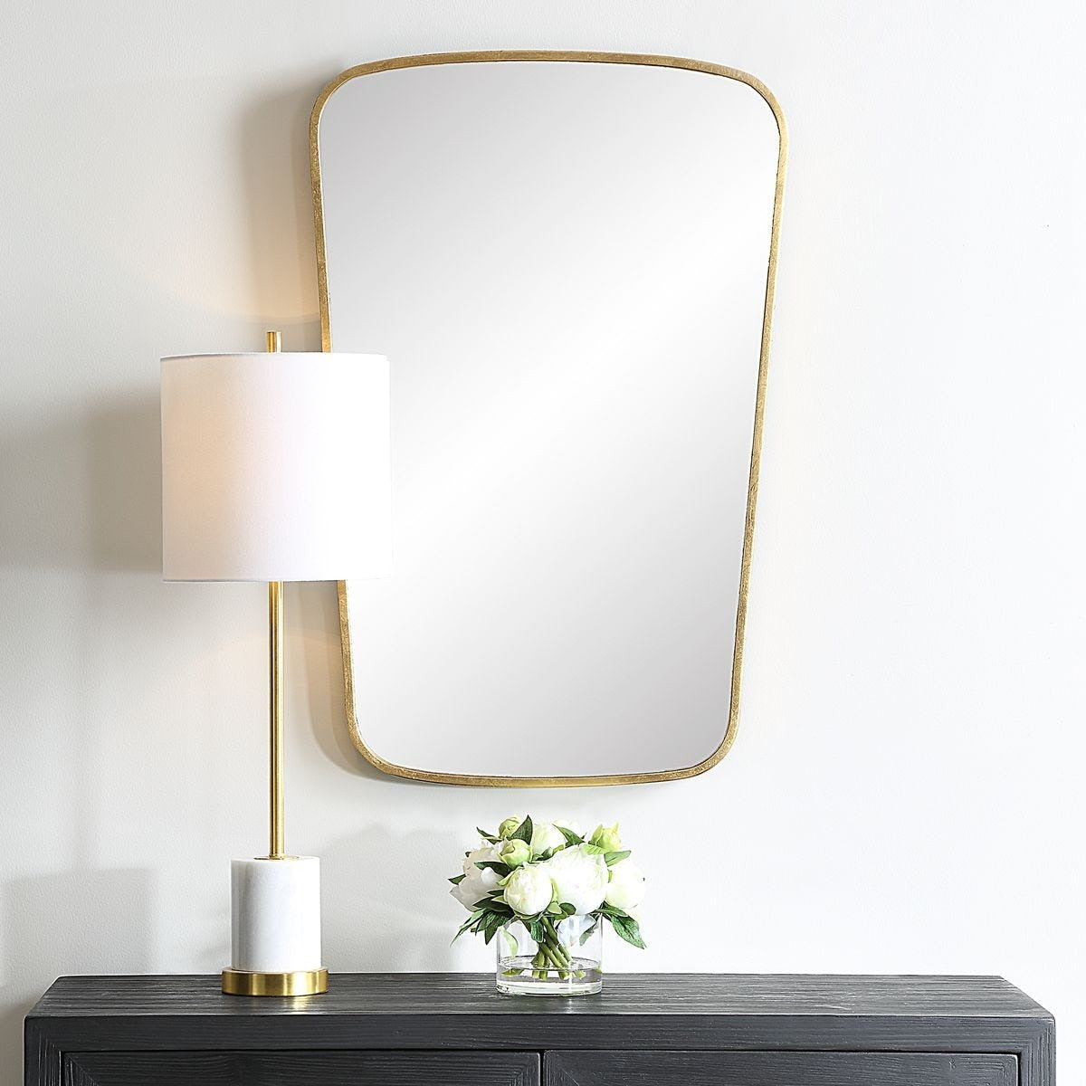 Aura Gold Leaf Mirror by Keiichi