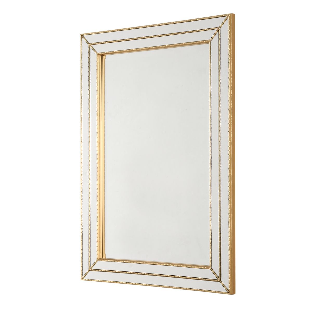 Triple Frame Mirror in Gold by Keiichi