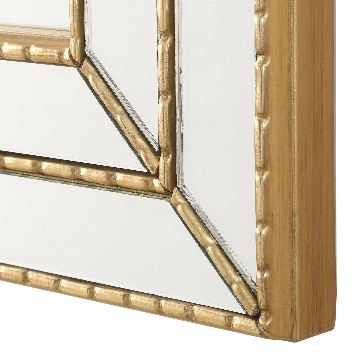 Triple Frame Mirror in Gold by Keiichi