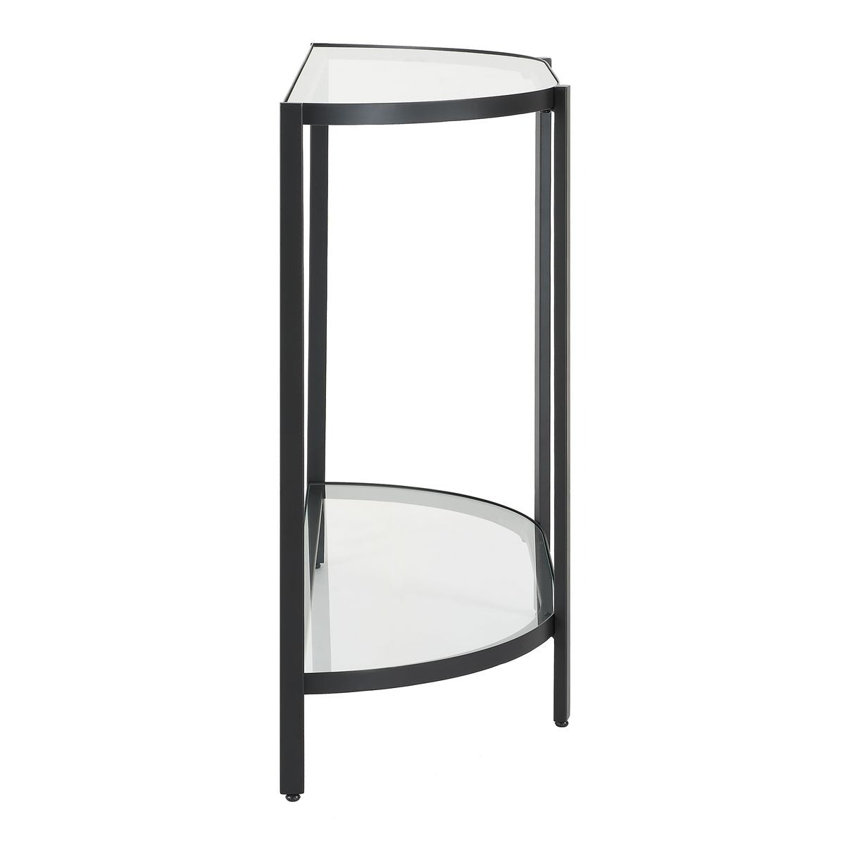 Demilune Black Console Table by Keiichi