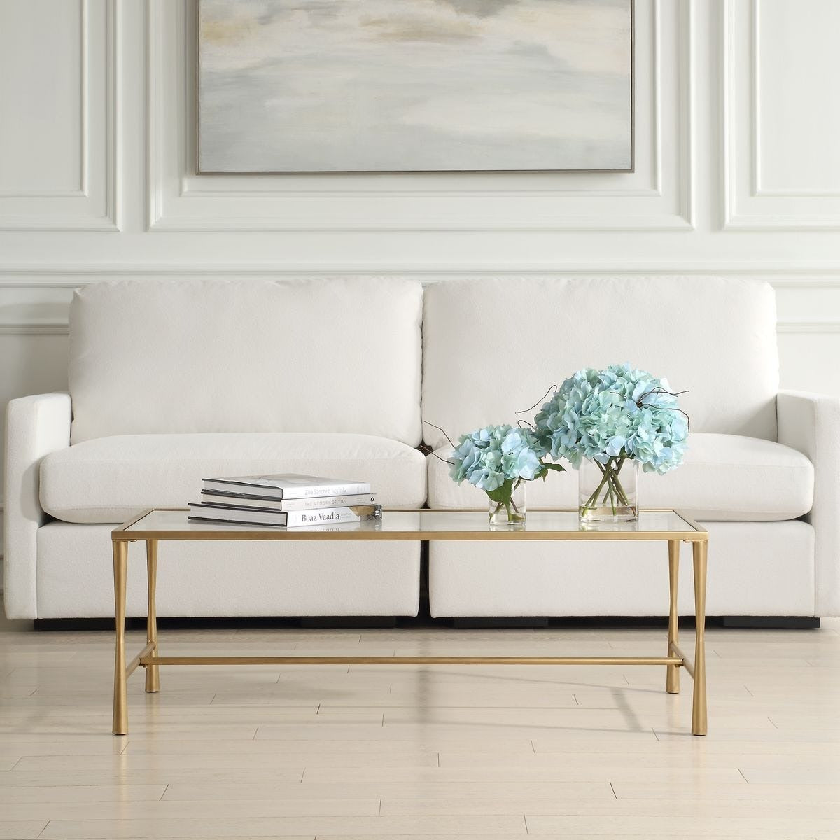 Isabella Antique Gold Coffee Table by Keiichi