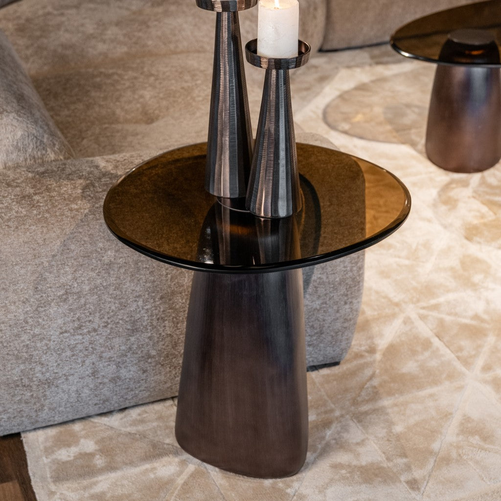 Hayden Bronze Side Table by Richmond Interiors