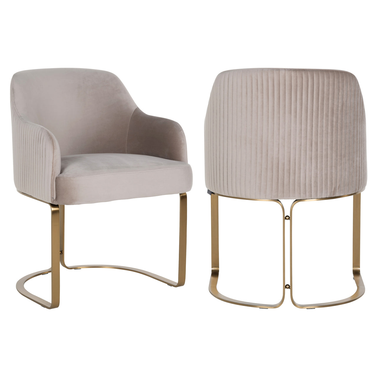 Hadley Khaki Velvet Dining Chair by Richmond Interiors
