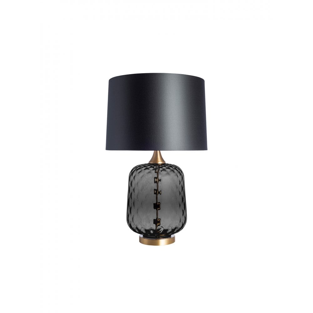 Risco Grey Smoke Table Lamp by Heathfield & Co