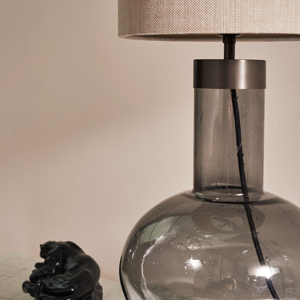 Juno Smoke Table Lamp by Heathfield & Co