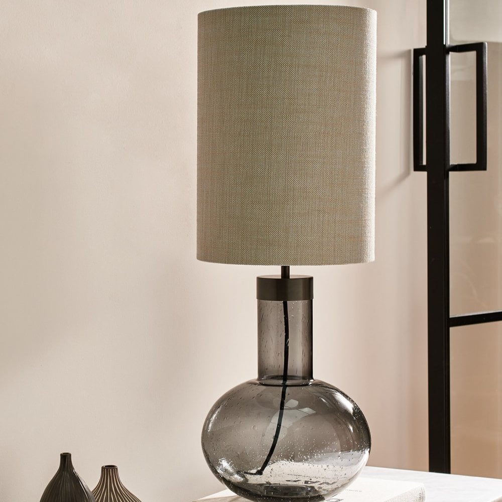 Juno Smoke Table Lamp by Heathfield & Co