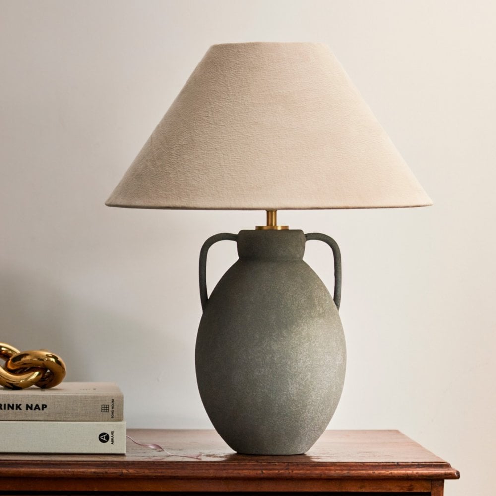 Ava Charcoal Table Lamp by Heathfield & Co