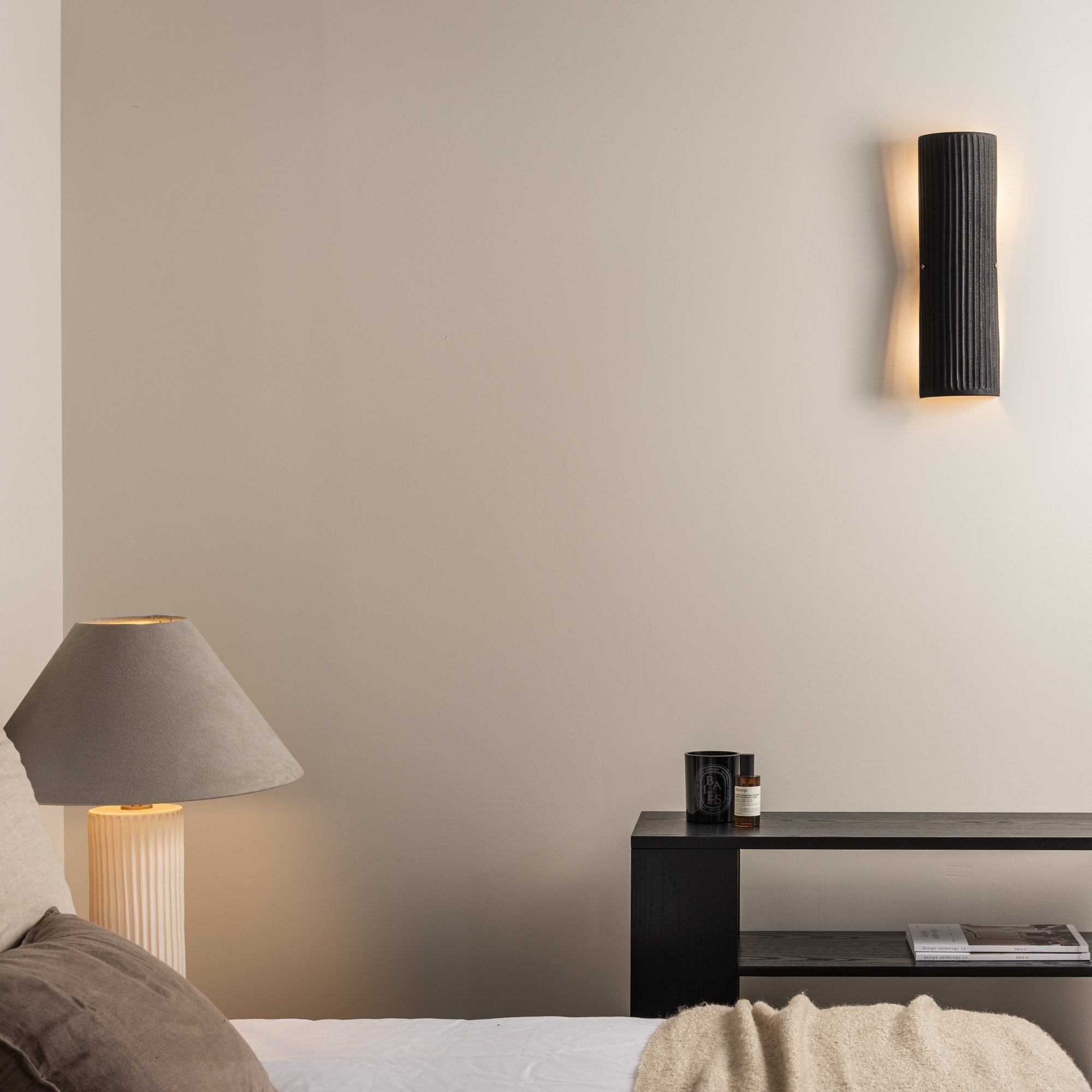 Dori Black Wall Light by Heathfield & Co
