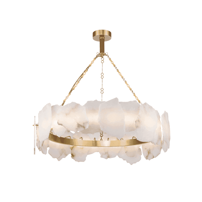 Irregular Alabaster Chandelier by Luxe Collection