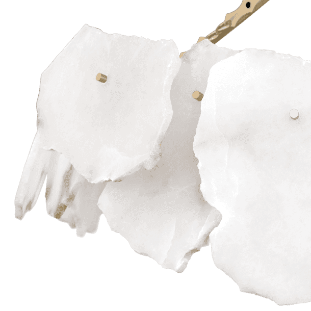 Irregular Alabaster Chandelier by Luxe Collection
