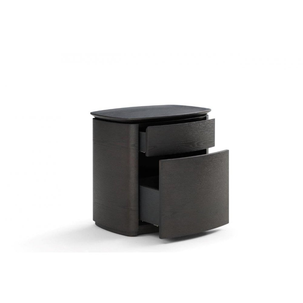 Blade Smoke Oak Bedside Table by Tommy Franks