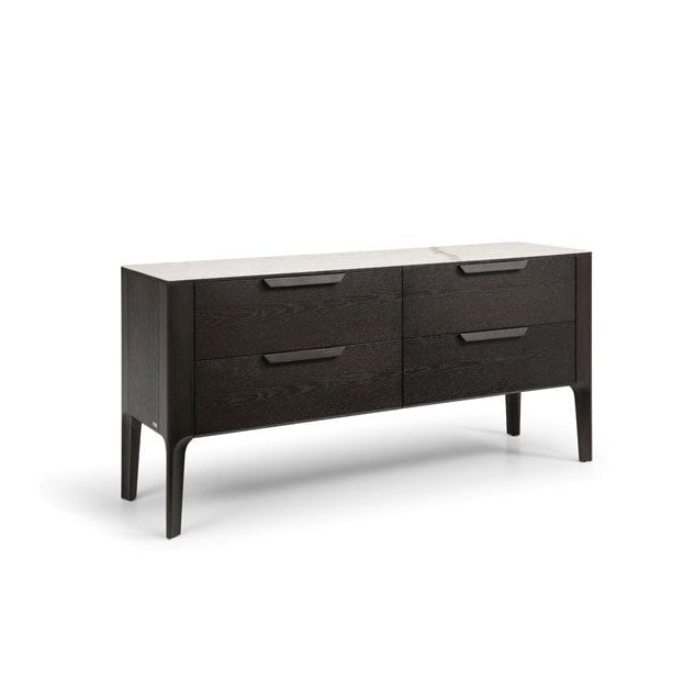 Palmetto Dark Oak & Ceramic Chest of Drawers by Tommy Franks