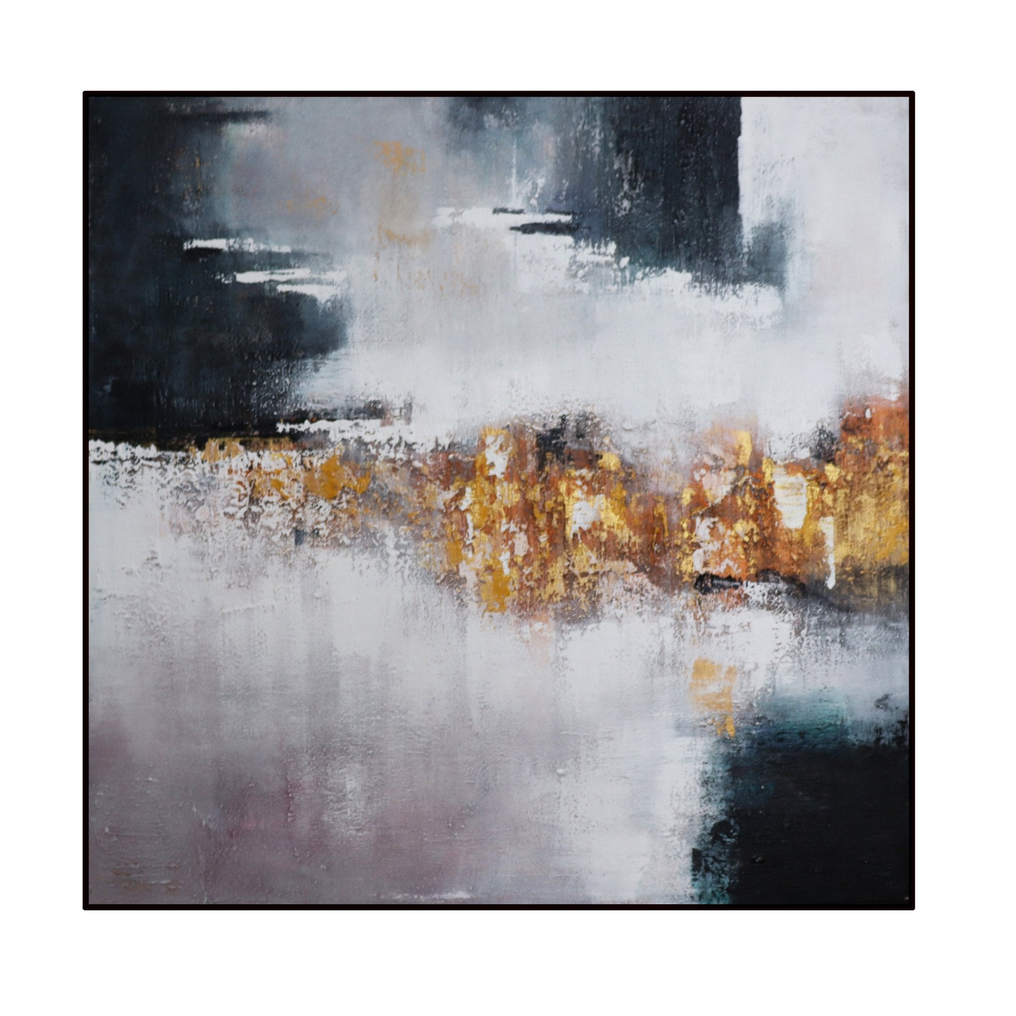 Gold Storm Oil Painting by Tommy Franks