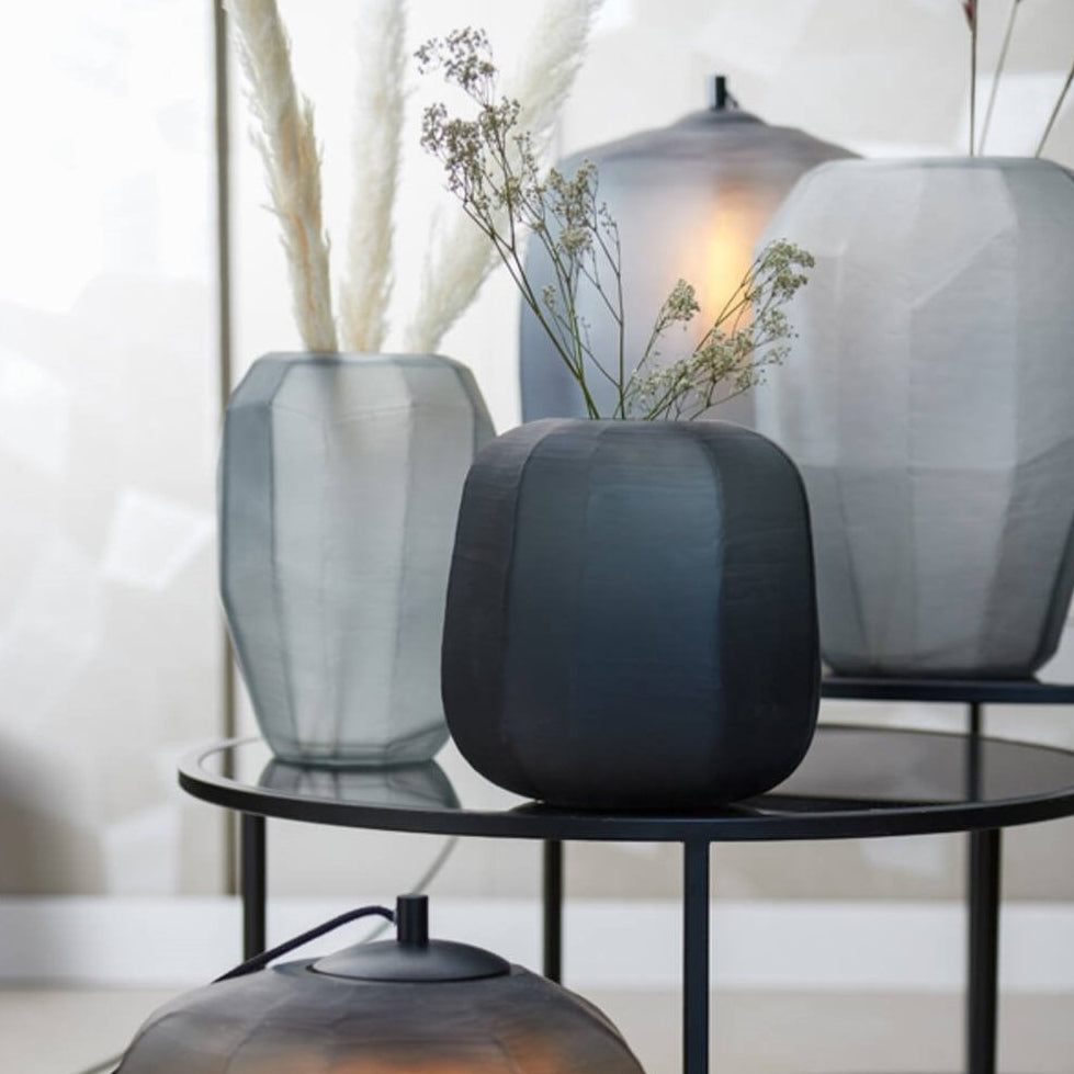 Pacengo Small Grey Glass Vase by Light & Living