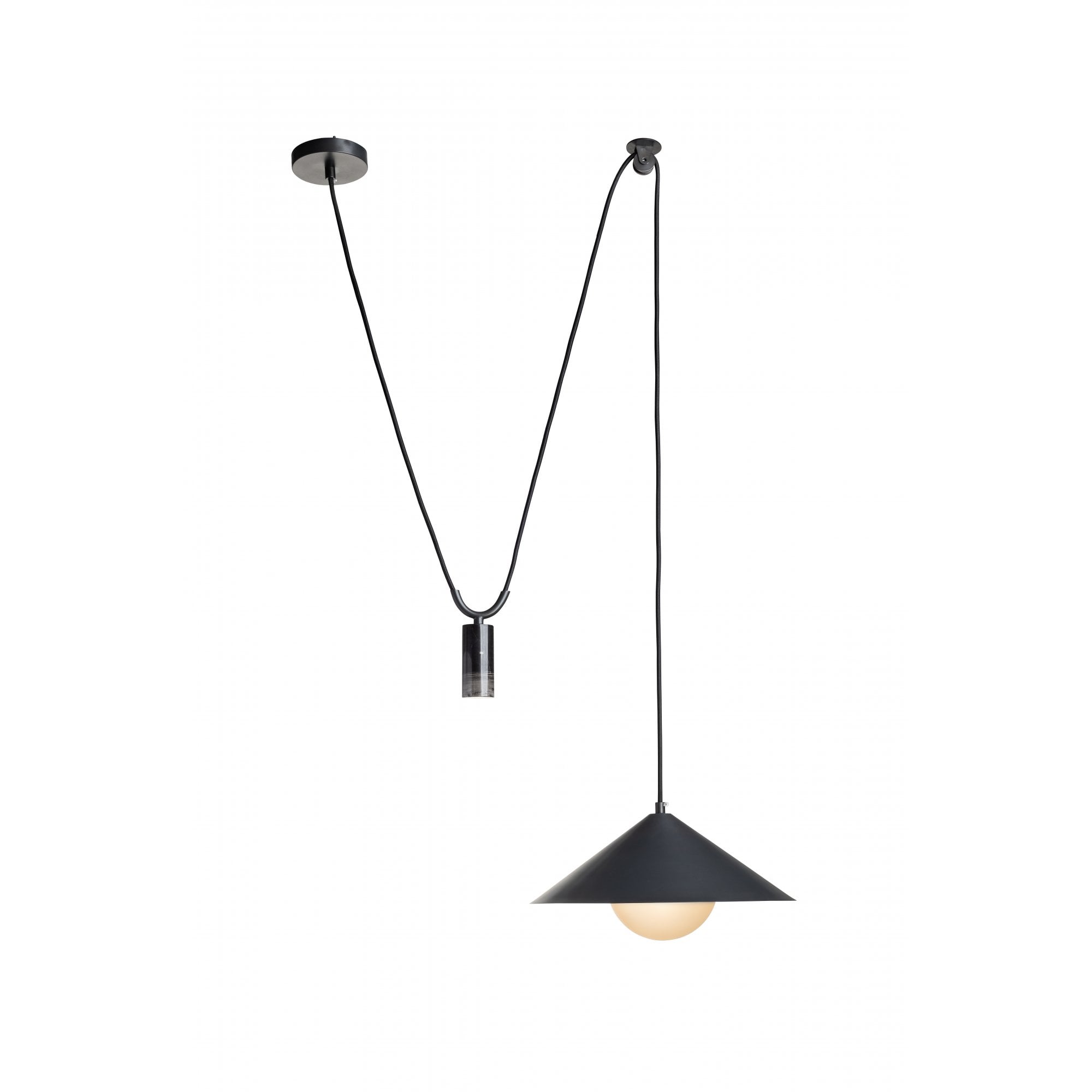 Miko Adjustable Metal & Glass Pendant Ceiling Light by Heathfield & Co