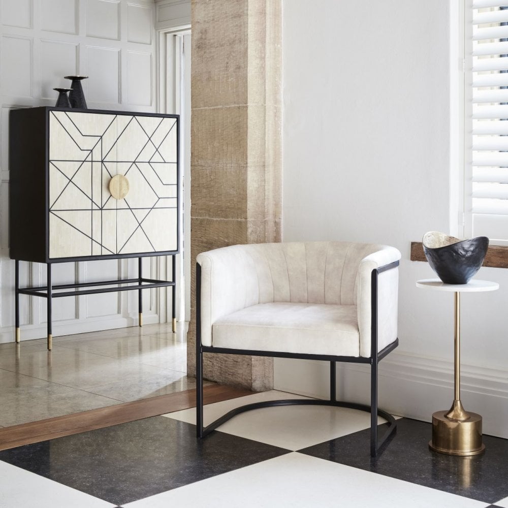 Rialto Bone Bar Drinks Cabinet by Libra Interiors