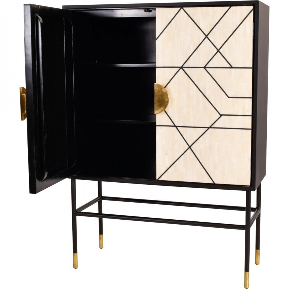 Rialto Bone Bar Drinks Cabinet by Libra Interiors