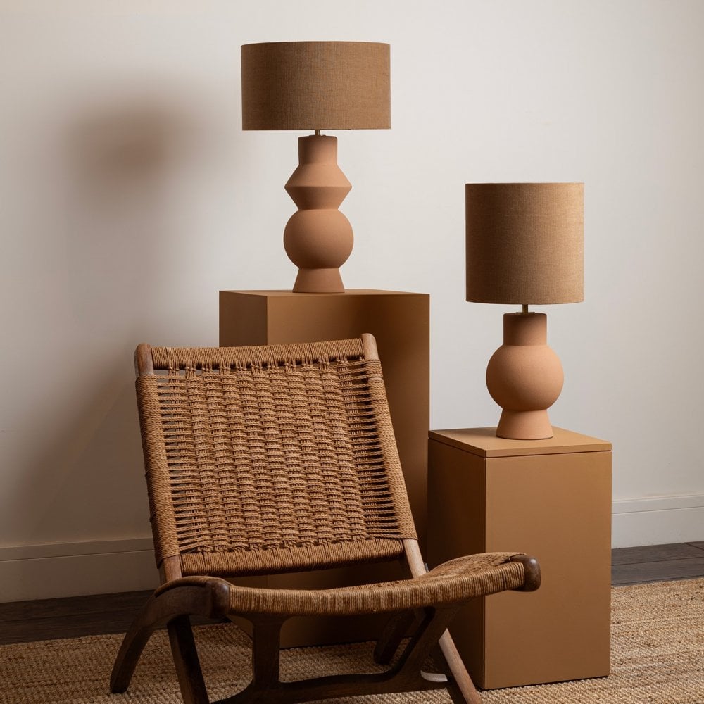 Aster Light Terracotta Table Lamp by Heathfield & Co