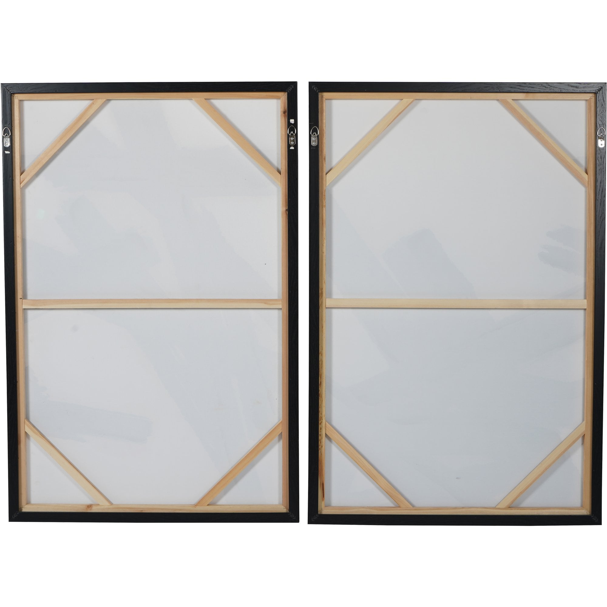 Hand Finished Impasto Brushstokes Framed Canvases Set of 2 by Libra Interiors