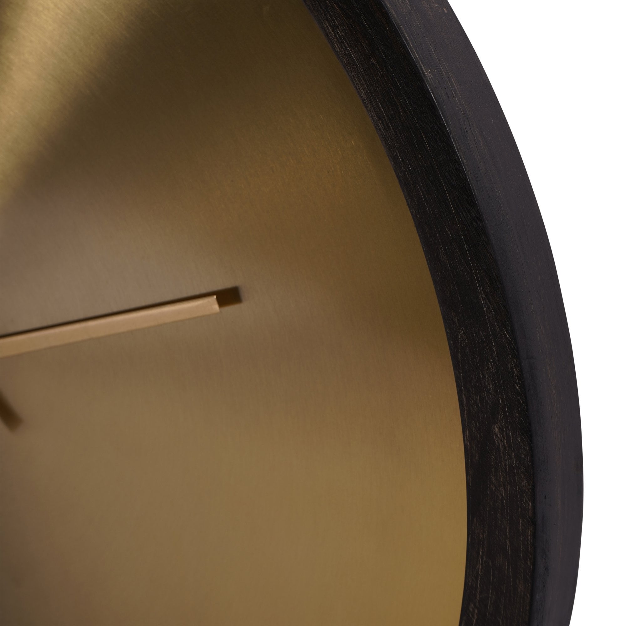 Iron Dial Wall Clock with Wooden Frame Large by Libra Interiors