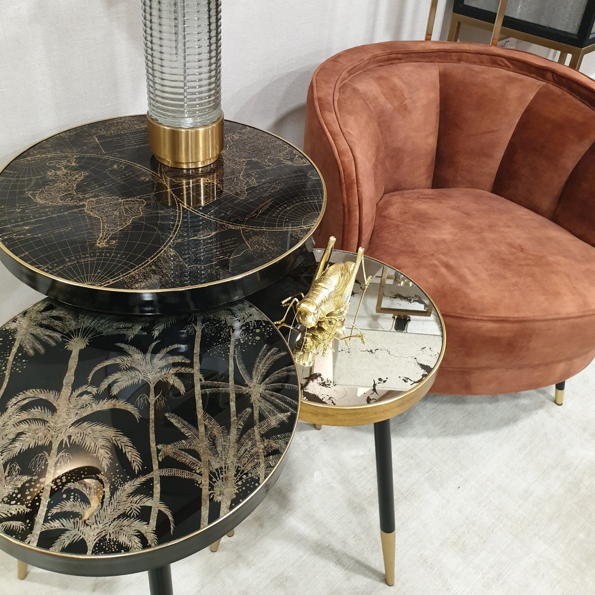 Palm Tree Side Table by Mindy Brownes