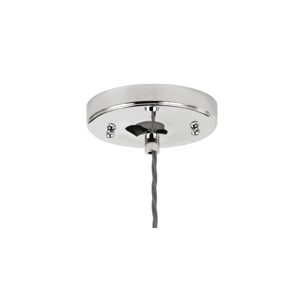 Tiber Polished Nickel Single Pendant Light by Quintiesse
