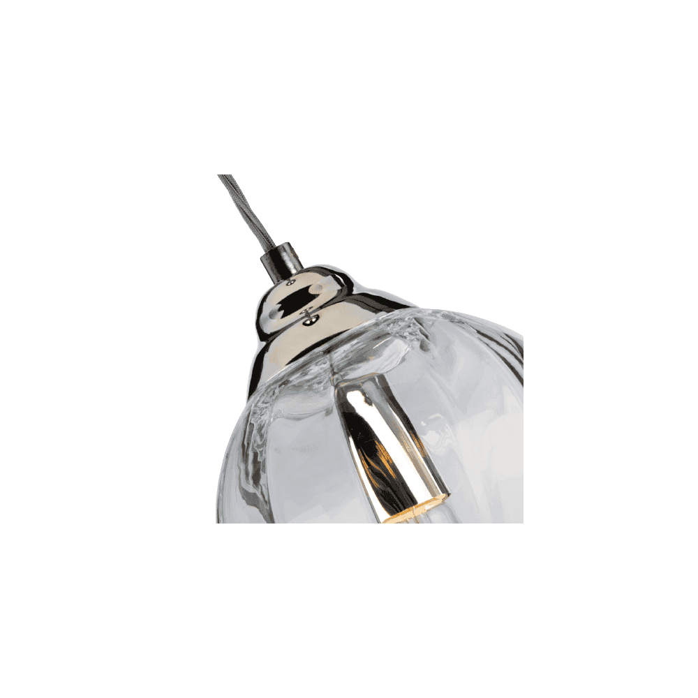 Tiber Polished Nickel Single Pendant Light by Quintiesse