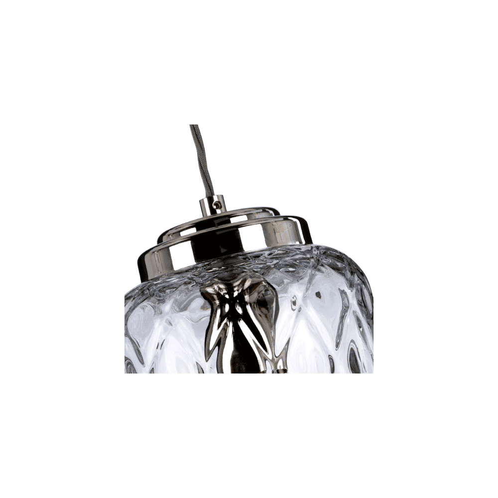 Sola Polished Nickel Single Pendant Light by Elstead Lighting