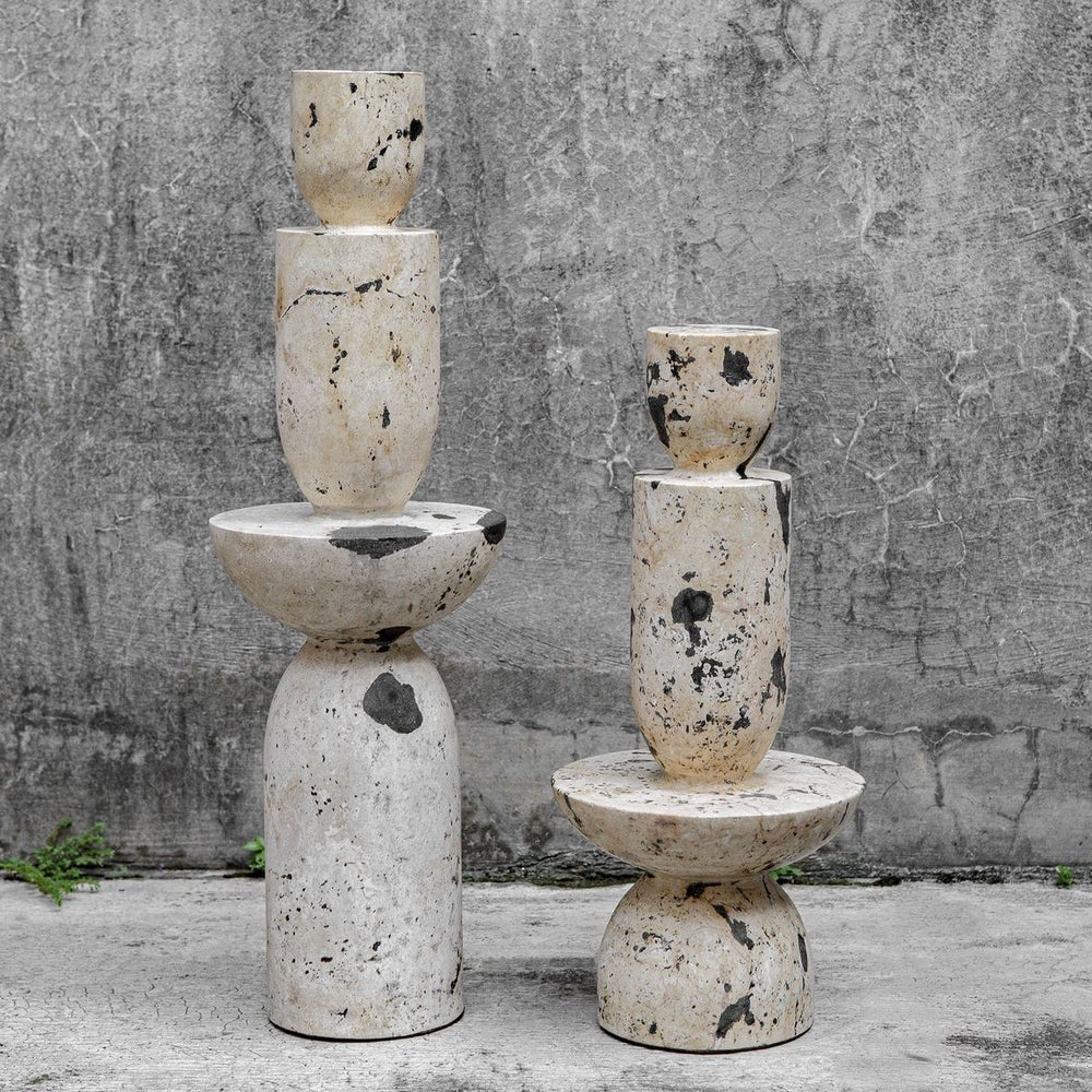 Nouveau Tower Indoor-Outdoor Sculptures Set of 2 by Uttermost