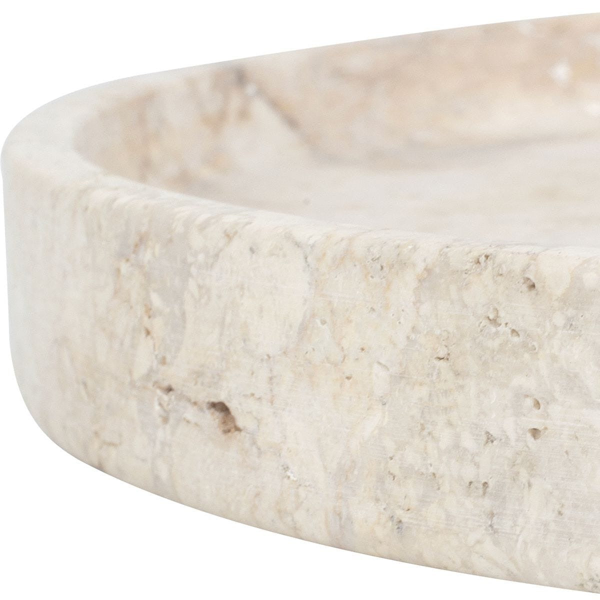 Travessa Outdoor Round Stone Tray by Uttermost