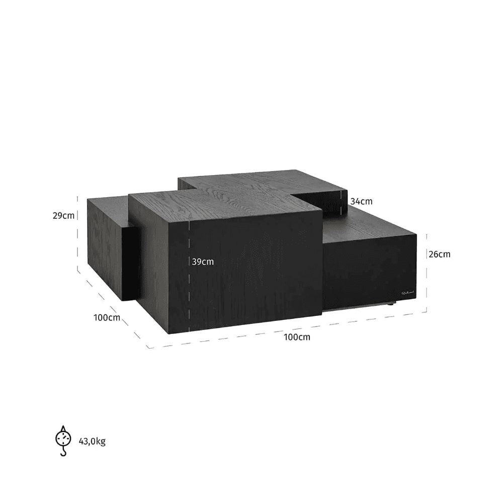 Lennox Dark Coffee Table by Richmond Interiors
