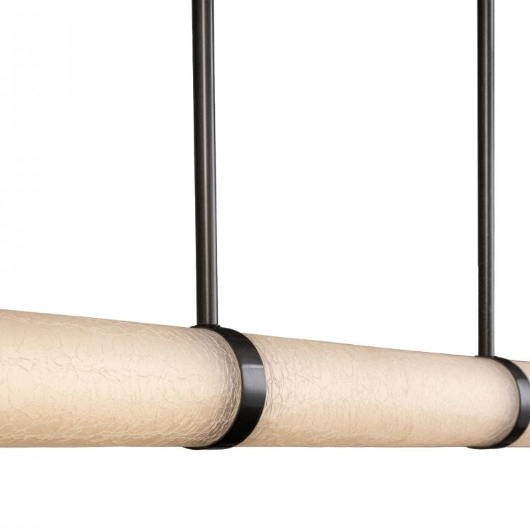Esme Blackened Bronze & Glass Double Stem Pendant Light by Heathfield & Co
