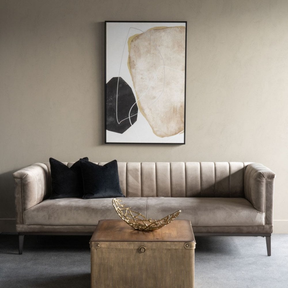 Framed Abstract Canvas by Libra Interiors