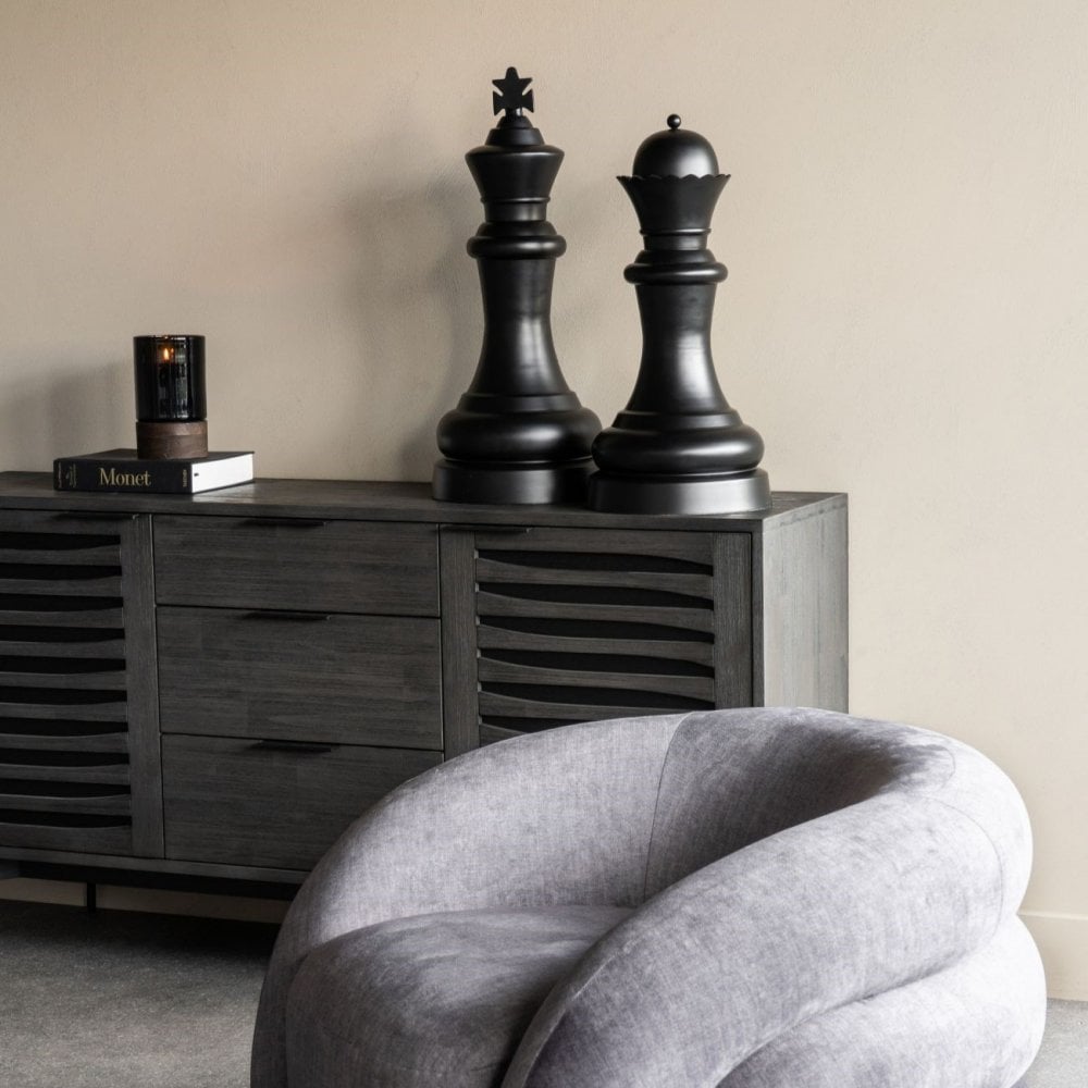 Decorative King in Black Finish by Libra Interiors