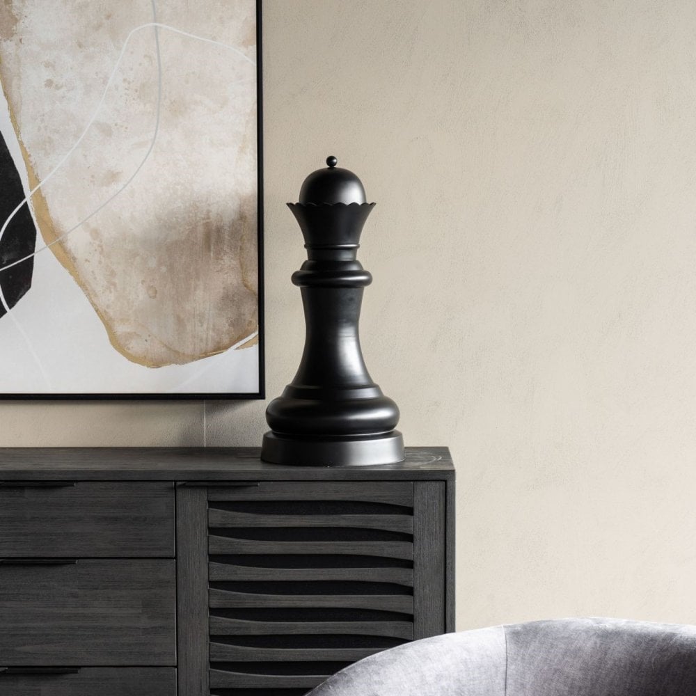 Decorative Queen in Black Finish by Libra Interiors