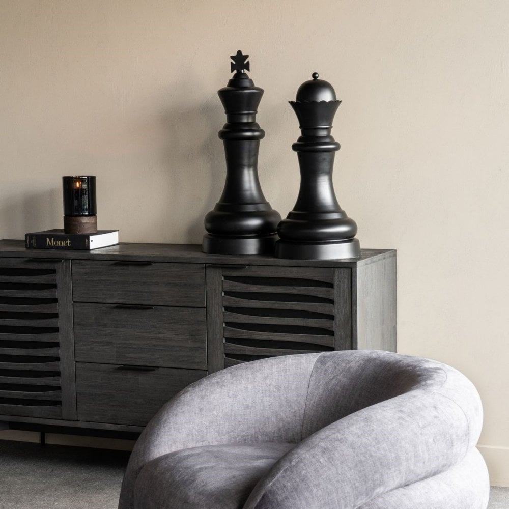 Decorative Queen in Black Finish by Libra Interiors