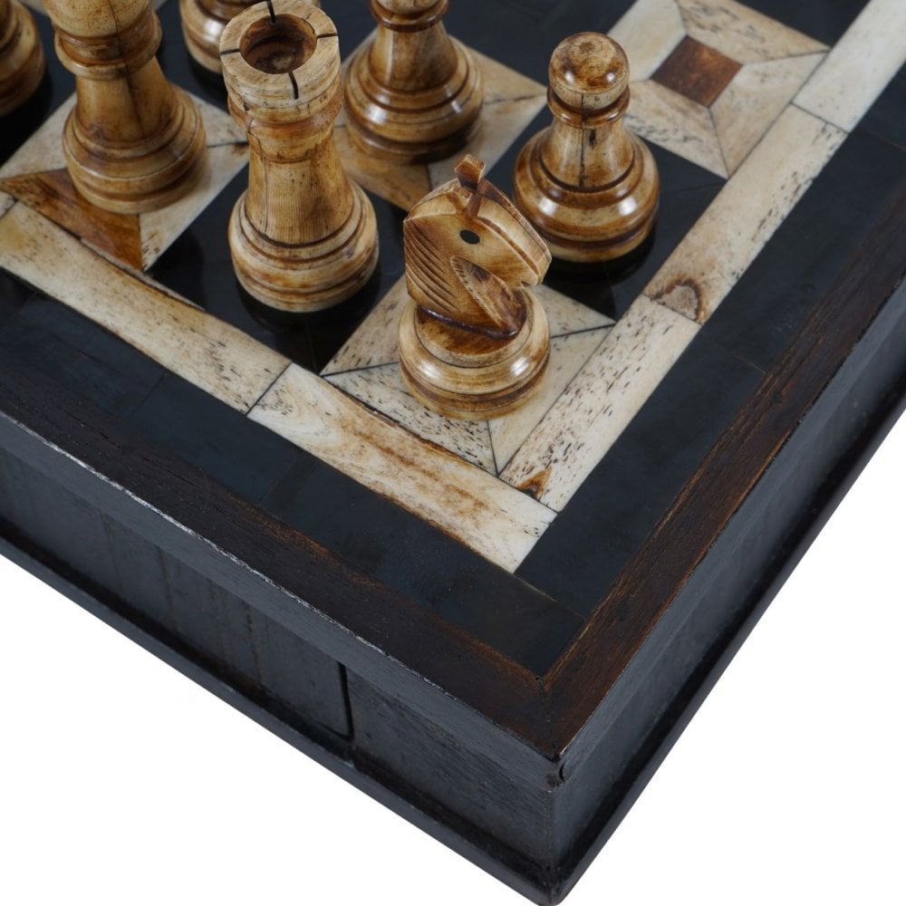 Heritage Luxury Chess Set with Drawer by Libra Interiors