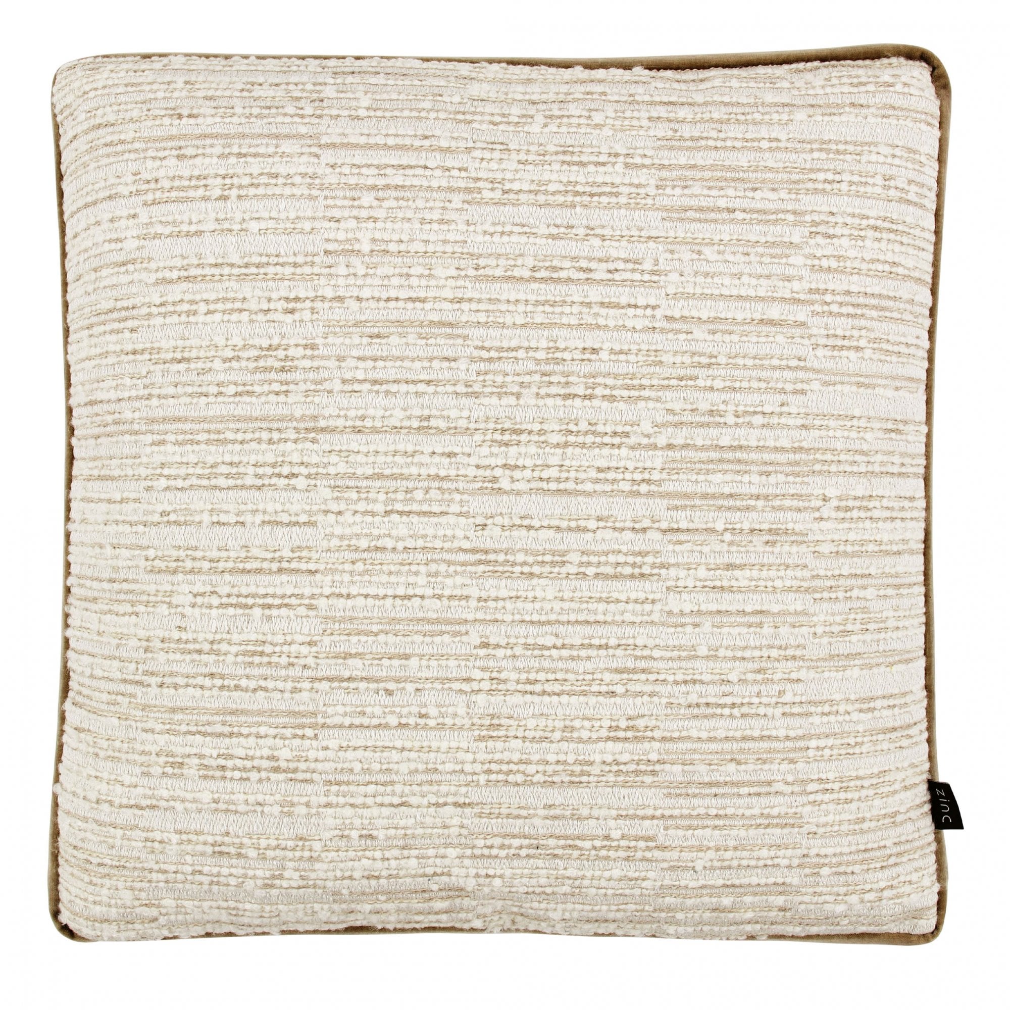 Clayton Cushion Ivory by Zinc Textile