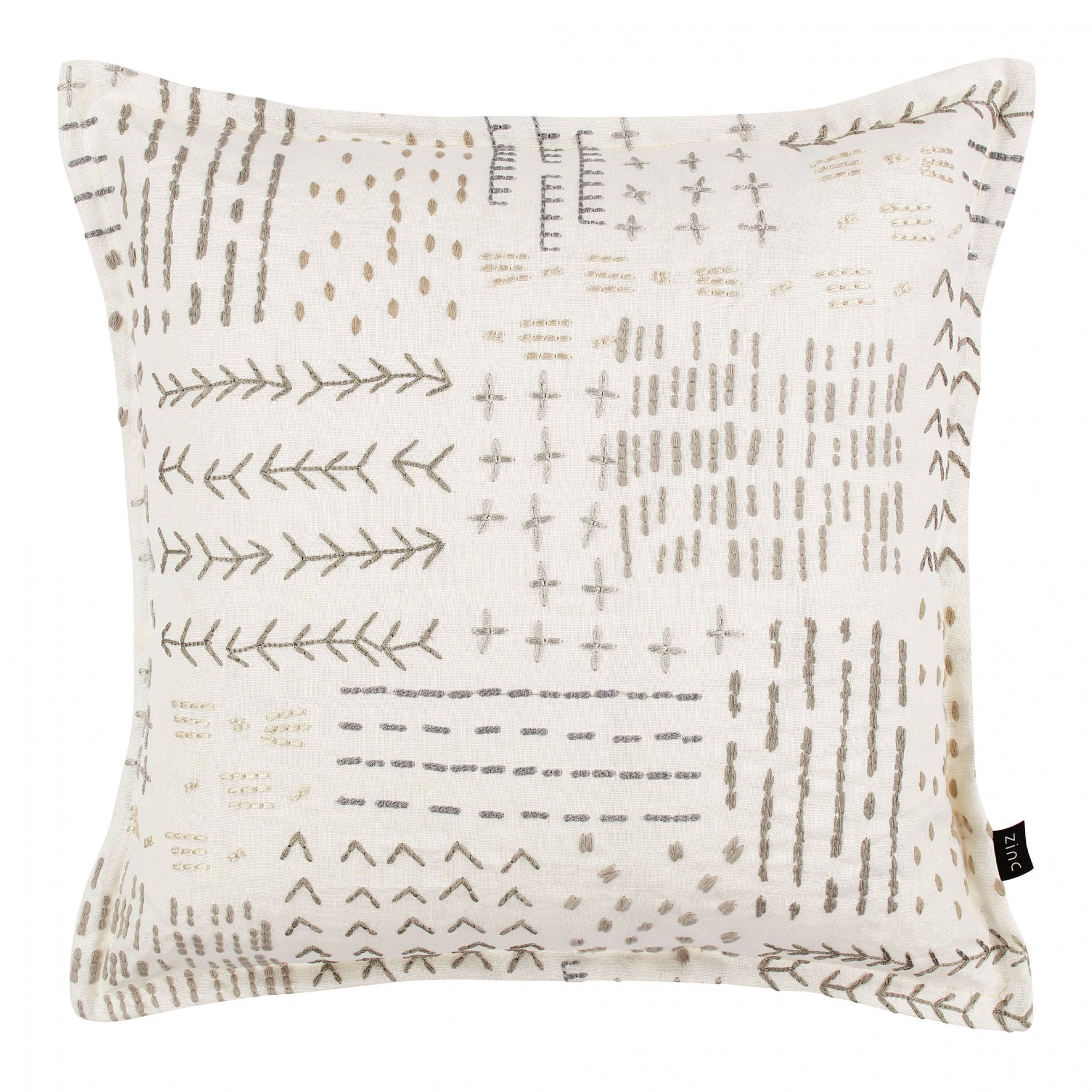 Frome Cushion Natural by Zinc Textile