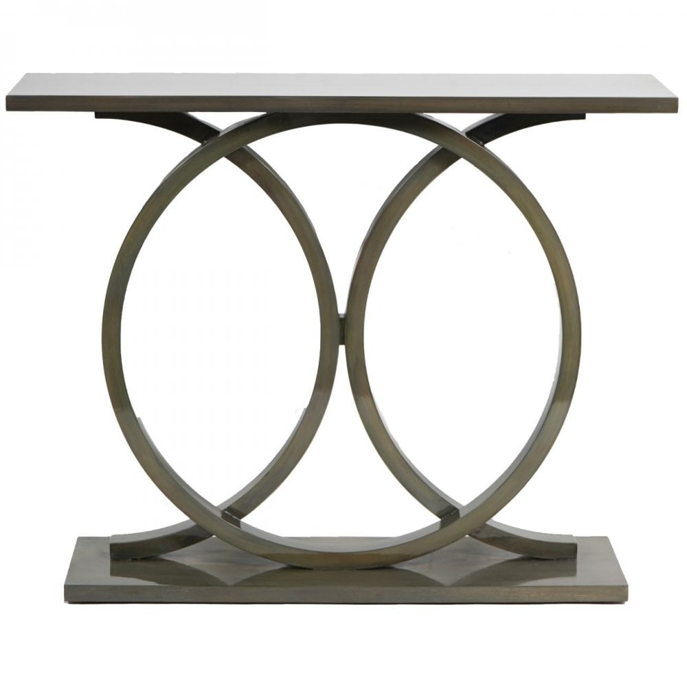 Lacquer Console Table Olive by Libra Interiors