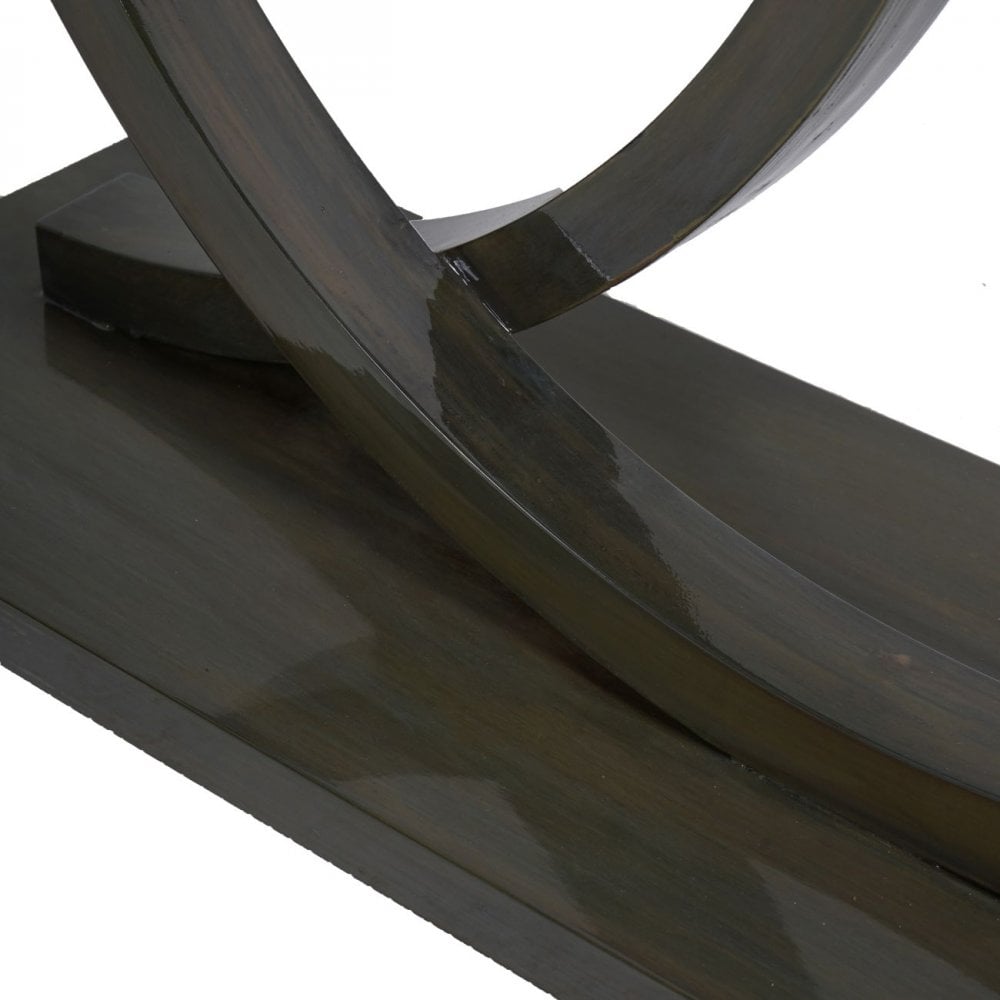 Lacquer Console Table Olive by Libra Interiors