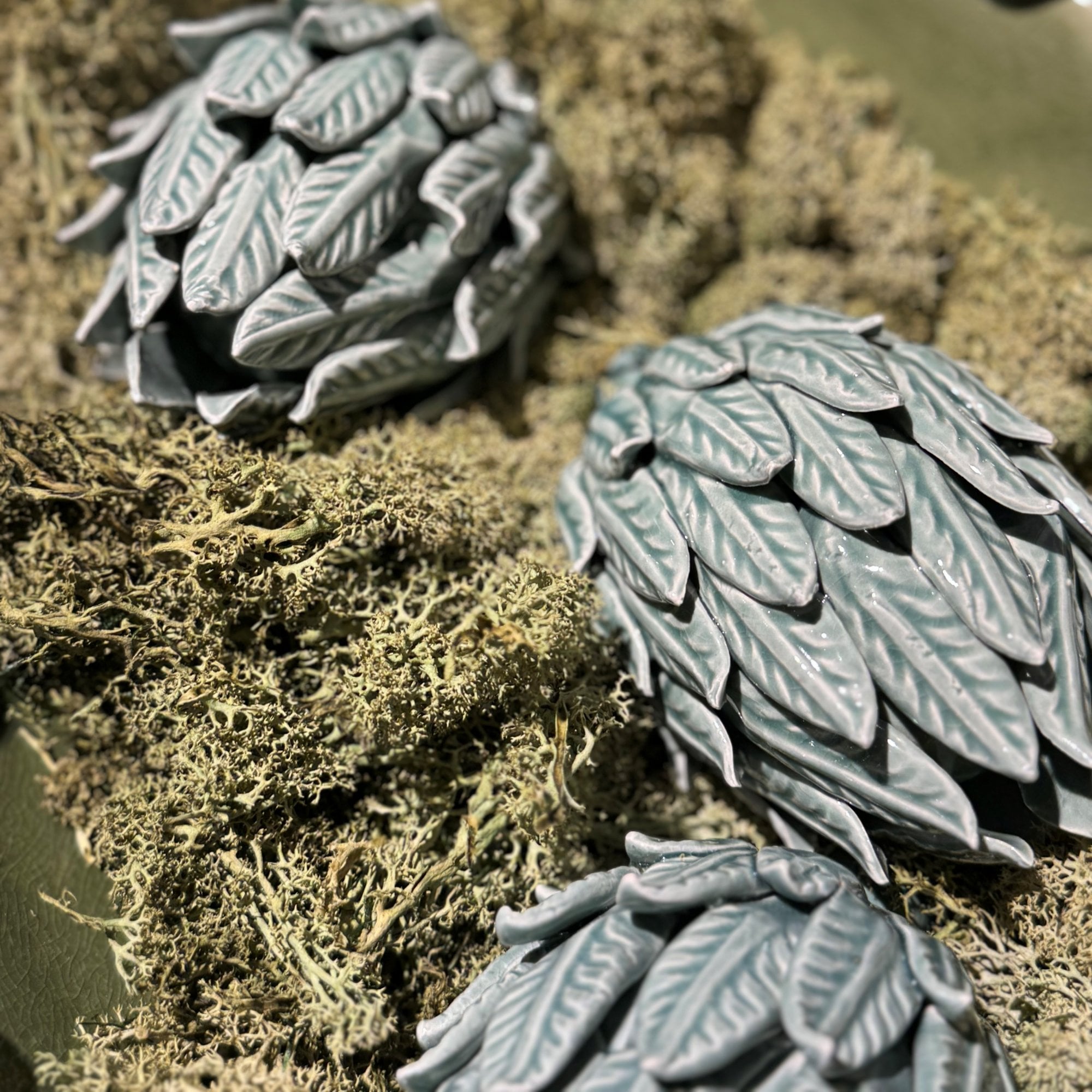 Mint Ceramic Artichoke Decoration by Kensington