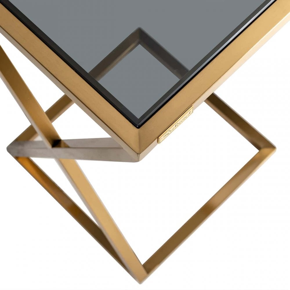 Paramount Brushed Gold Sofa Table by Richmond Interiors